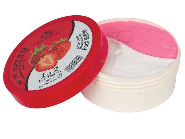 Foot Butter&Body Butter 2in1 Strawberry scented DUAL THERAPY